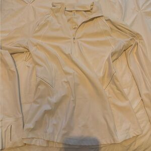 Lululemon Athletica Men's Off-White Quarter-Zip Pullover